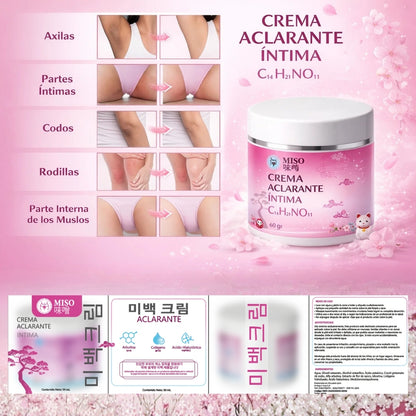 Crema Aclarante Zonas Intimas Miso