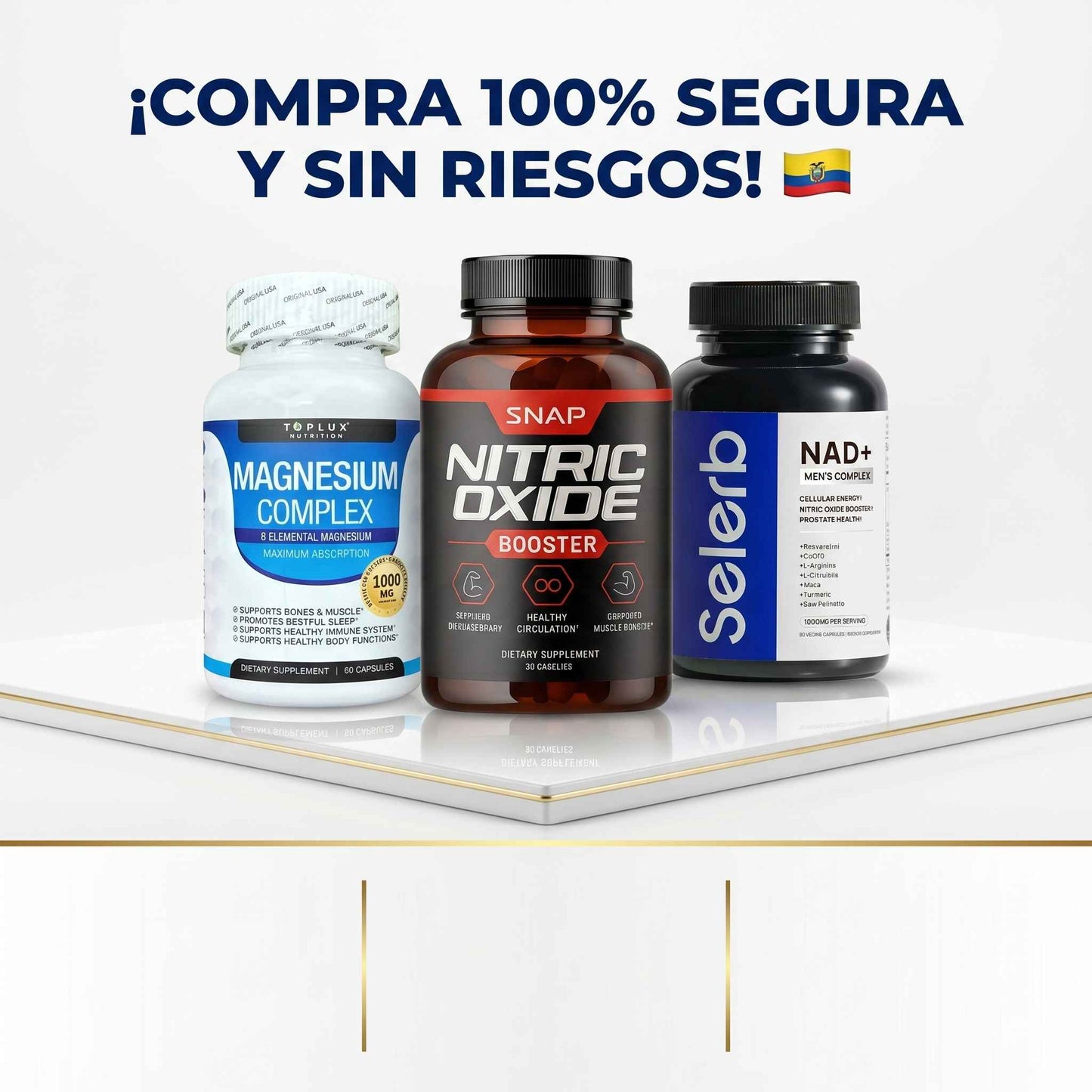 Combo Vitalidad Élite Masculina (Nitric, Selerb, Magnesium)