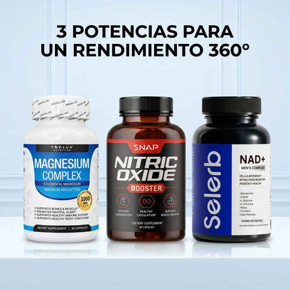 Combo Vitalidad Élite Masculina (Nitric, Selerb, Magnesium)